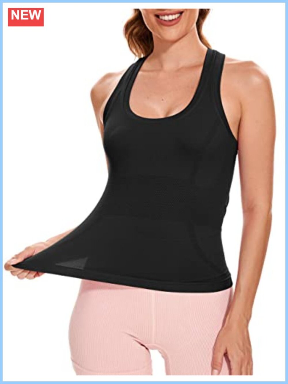 Seamless Racerback Workout Tank Top Women Athletic Gym Yoga